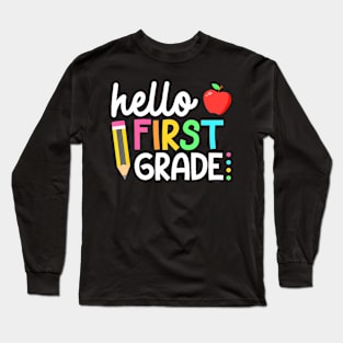 First Grade Team 1st Grade Back to School Teacher Kids Long Sleeve T-Shirt